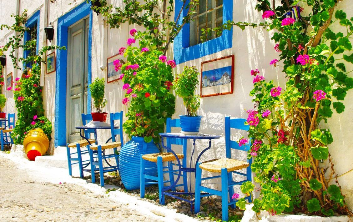 Vedere spre mare în Creta