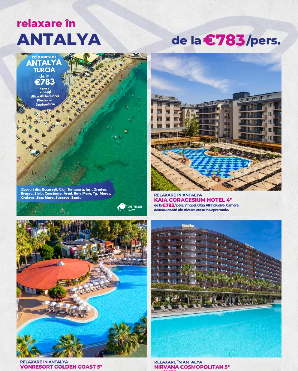 Ofertă de vacanță în Antalya
