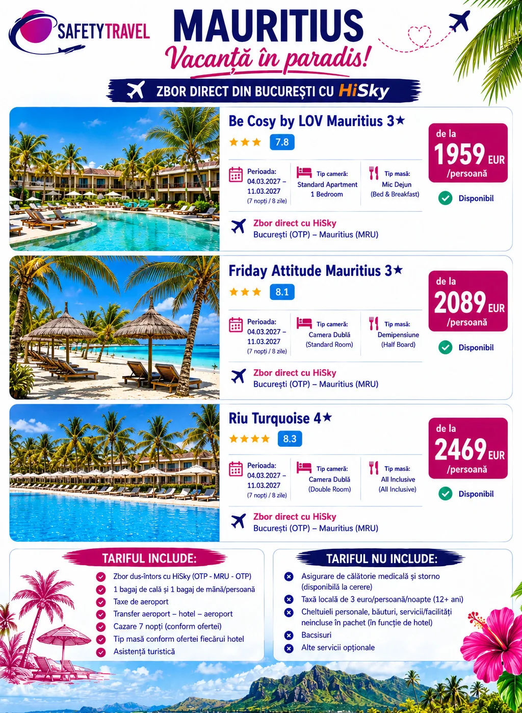 Vacanță în Paradis în Mauritius